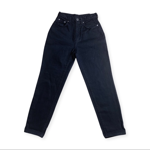 DOLCE & GABBANA Vintage Black High Waisted  Mom Jeans Size 25 - Picture 1 of 2